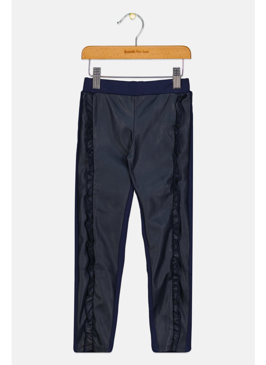 Chicco - Kids Girl Solid Pants, Navy - Image 1