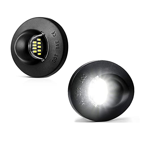 Bestview LED License Plate Lights Assembly Compatible with F150 F250 F350 F450 F550 Superduty Ranger Explorer Bronco Excursion Expedition Pickup Truck, Powered by 9-SMD White LED 6500K White - Image 1