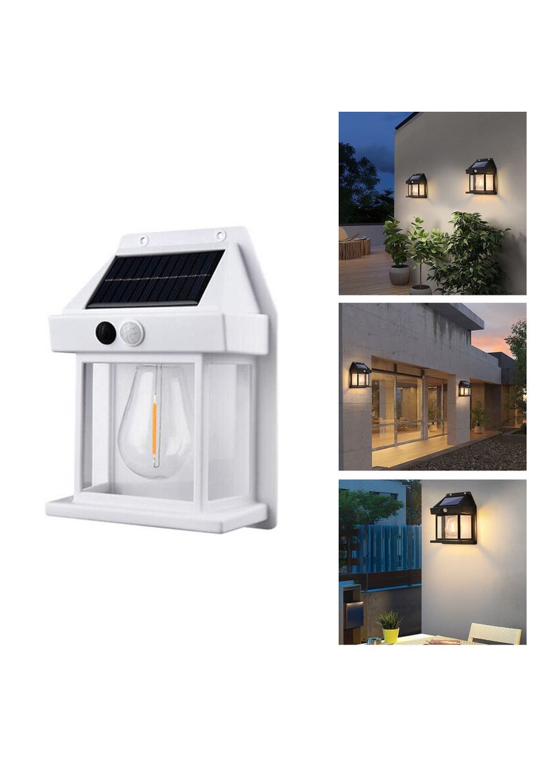 ARNOTEC - Retro Solar Wall Lamp Fence Lamp Motion Sensor Tungsten Filament Courtyard Lamp - Image 1