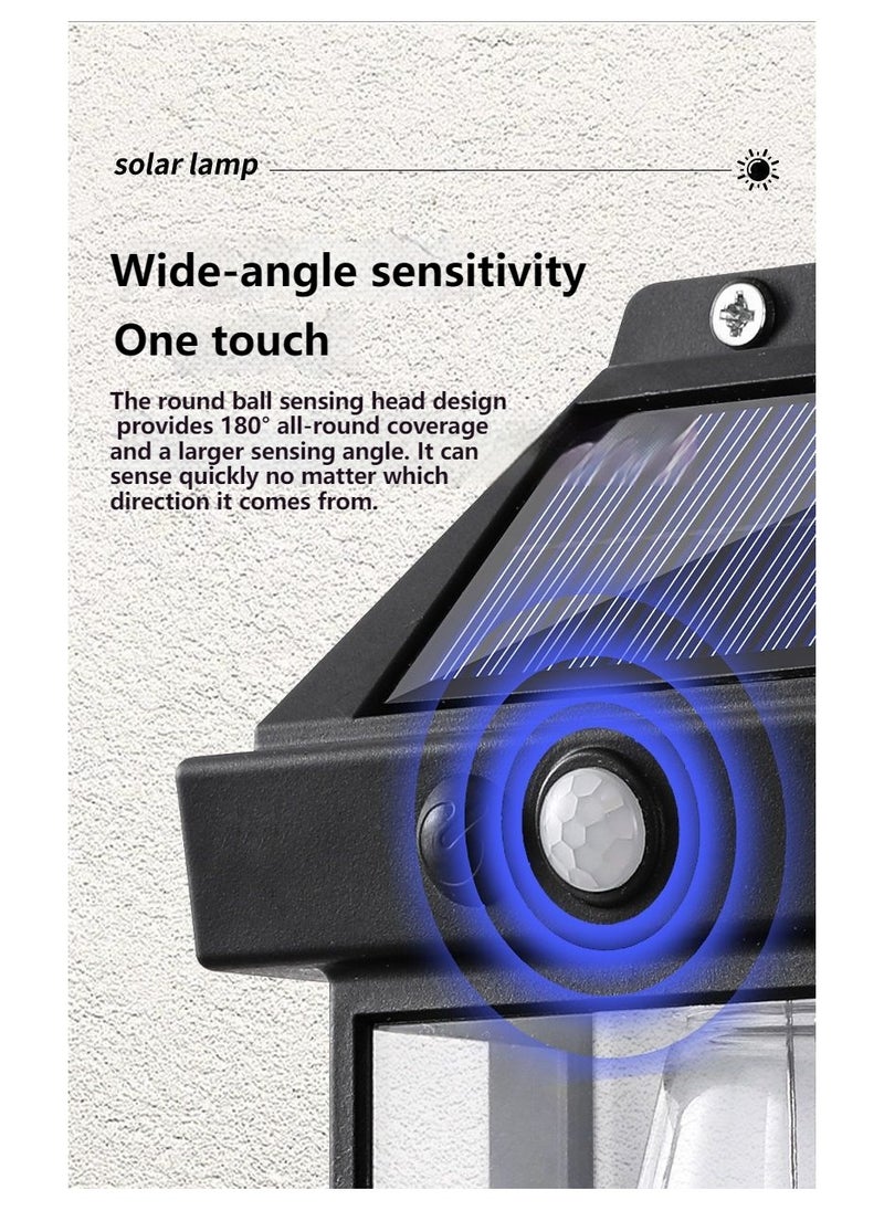 ARNOTEC - Retro Solar Wall Lamp Fence Lamp Motion Sensor Tungsten Filament Courtyard Lamp - Image 1