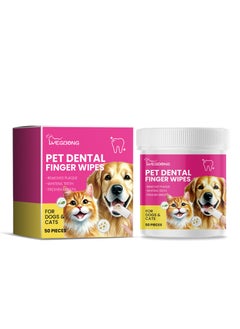 Pet Gentle Teeth Wipes, Cat & Dog Dental Care Finger Wipes, Natural and Safe for Removing Dirt Crust and Discharge, Hypoallergenic (50pcs) - pzsku/ZF4000ACA2256BA534A09Z/45/_/1735628015/a5b1461a-6e27-4c4f-a8af-0dc4ed0fd238