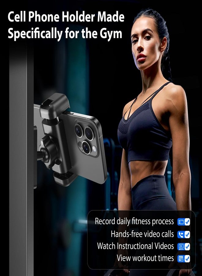 CreaDream Gym Magnetic Phone Holder, Gym Essentials Magnet Phone Mount with 360 Rotation, Portable Workout Accessories for Men and Women, Compatible with 4.7-7" Smartphones - Image 5