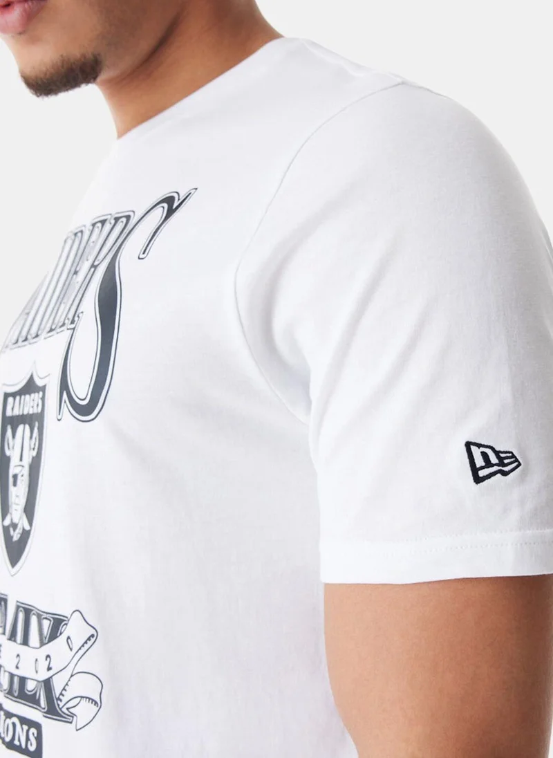 نيو ايرا Men's NFL Las Vegas Raiders Champions Graphic T-Shirt