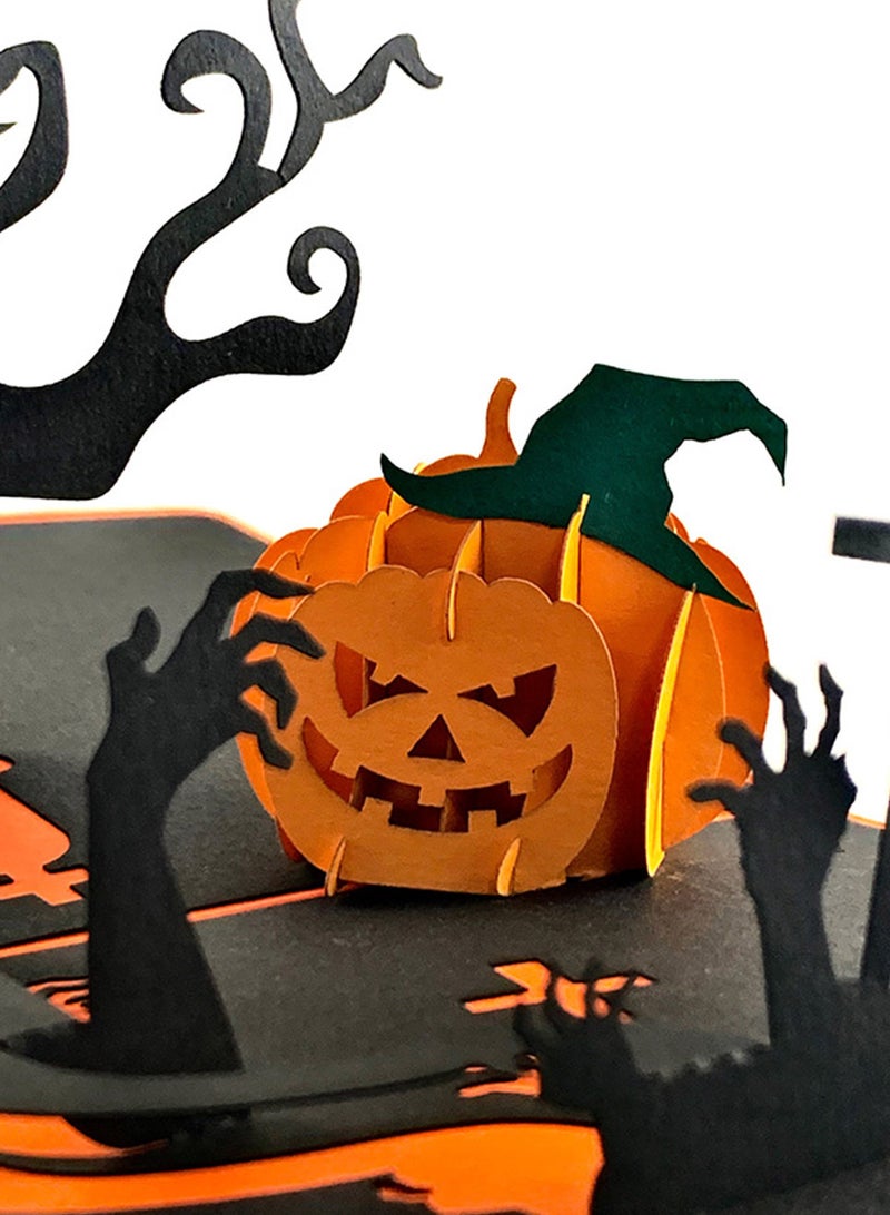 Wow Cards Spooky Black and Orange Halloween Greeting Card - Image 3