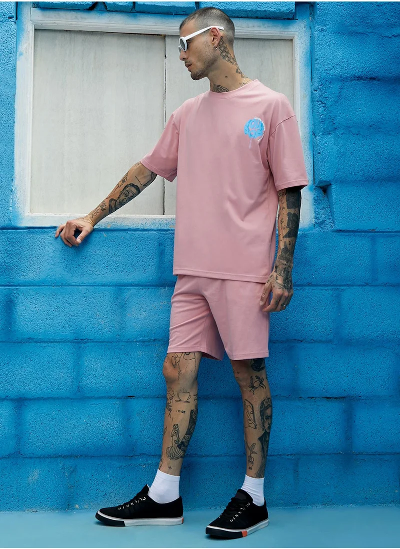 كامبوس سوترا مجموعة Peach Cupid Co-Ord للرجال
