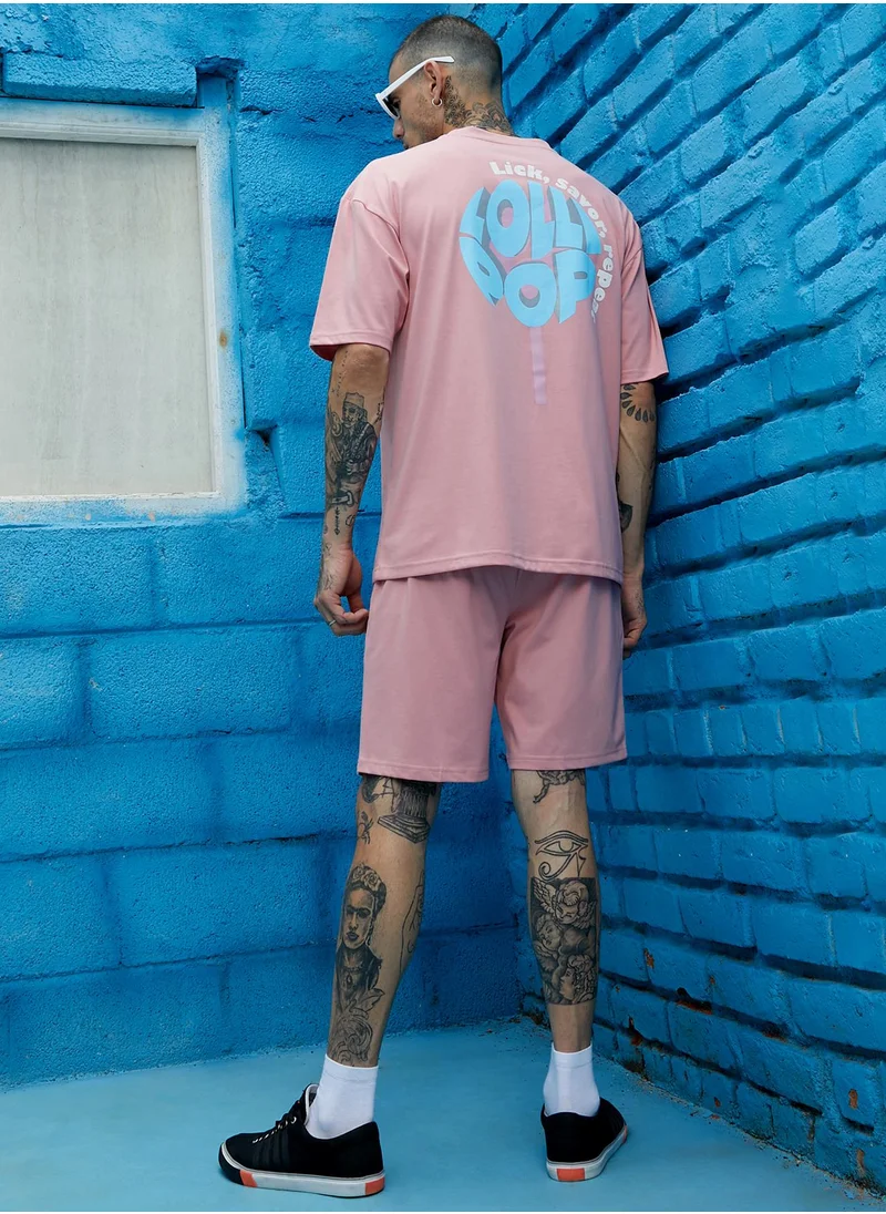كامبوس سوترا مجموعة Peach Cupid Co-Ord للرجال