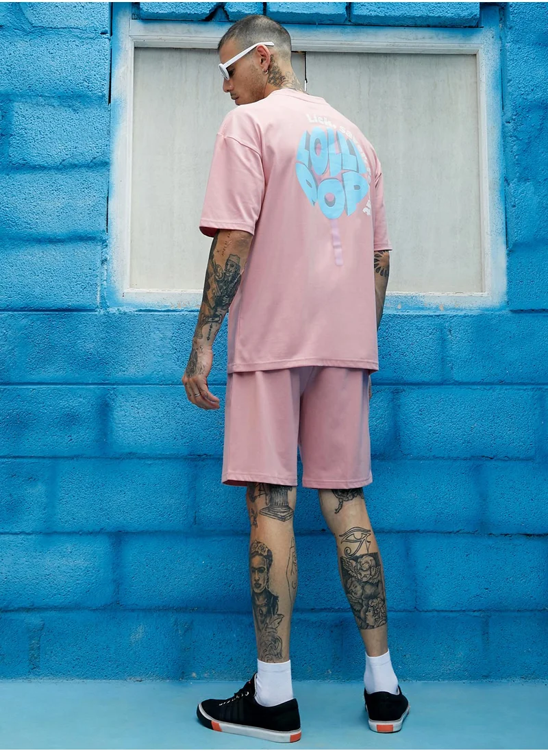 كامبوس سوترا مجموعة Peach Cupid Co-Ord للرجال