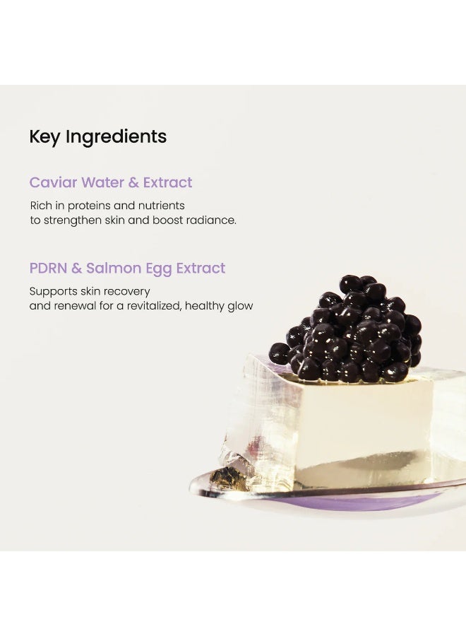 بيودانس "[Biodance] Rejuvenating Caviar PDRN Real Deep Mask. Overnight Hydrogel Mask, Soothing, Moisturizing, Nourishing,1Box (34g*4ea)" - Image 3