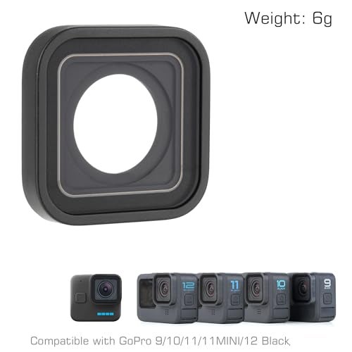 GEPULY Protective Lens Replacement for GoPro Hero 12 11 10 9 Black Camera Waterproof UV Protective Glass Cover Protector Lens Repair Part for Go Pro Accessories Accessory Kit - Image 4