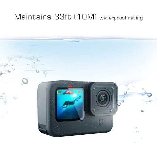 GEPULY Protective Lens Replacement for GoPro Hero 12 11 10 9 Black Camera Waterproof UV Protective Glass Cover Protector Lens Repair Part for Go Pro Accessories Accessory Kit - Image 3