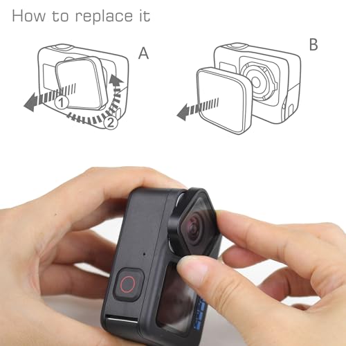 GEPULY Protective Lens Replacement for GoPro Hero 12 11 10 9 Black Camera Waterproof UV Protective Glass Cover Protector Lens Repair Part for Go Pro Accessories Accessory Kit - Image 5