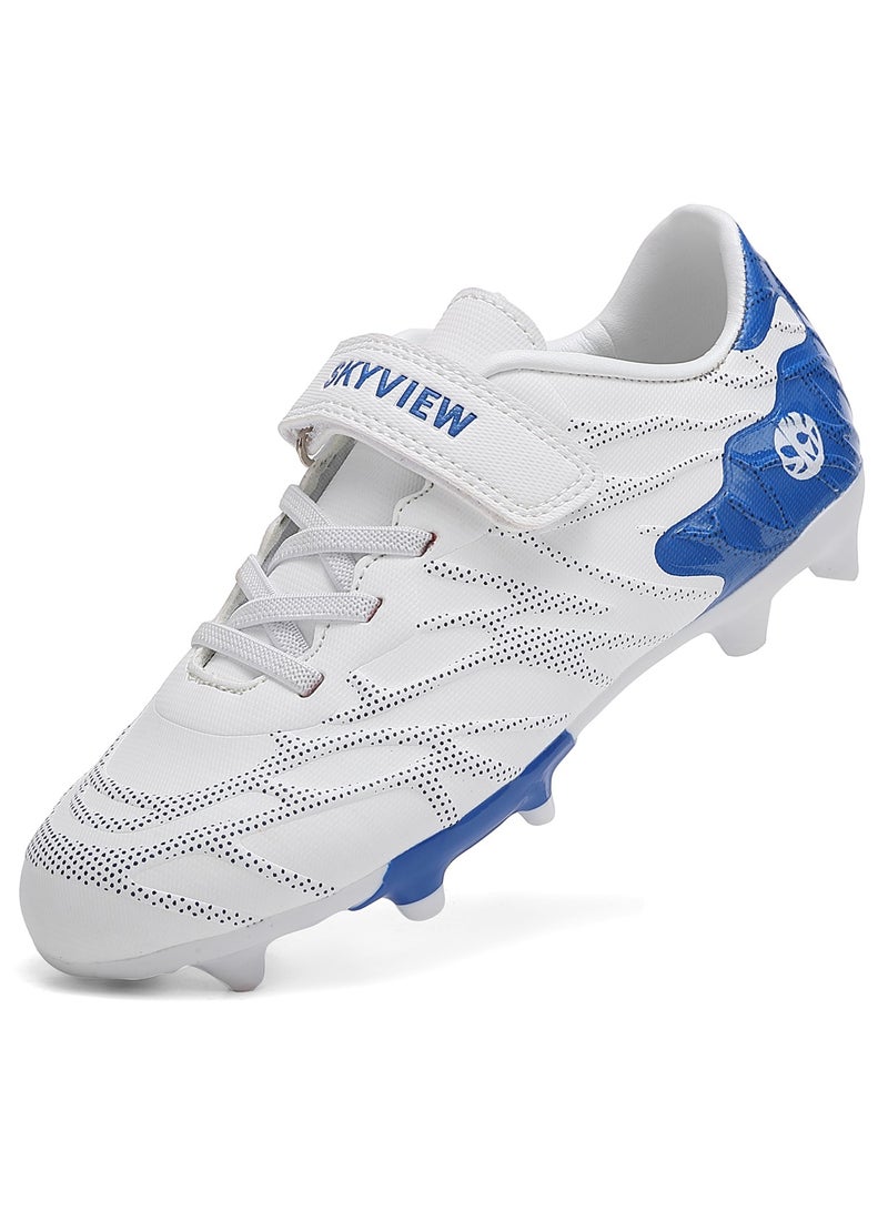 Sky View Kids Firm Ground Soccer Cleats Boys Girls Athletic Soccer Shoes Youth Outdoor Football Cleats Lightweight Breathable FG/AG Baseball Cleats Football Boots Shoes for Kids  - Image 1