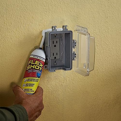 Flex Shot Rubber Adhesive Sealant Caulk, 8-oz, White - Image 5