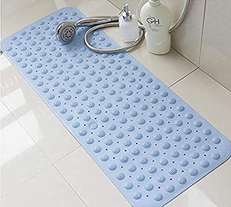 VishAl smart MAll Bath Mat Non Slip Mat for Bathroom Floor, Anti Slip Shower Floor Mat, Anti Skid Floor Suction Cup Bath Mat - Anti Bacterial & Fast Drying (37 X70 cm Multicolor) - Image 1