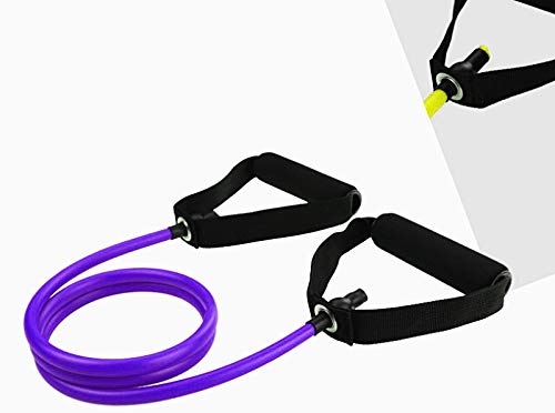 airavat 120 cm Pull Rope Rubber Exerciser Toning Tube Resistance Tube with Foam Handles and Door Anchor (Level 4 (22.5 kg - 25 kg)) - Image 2
