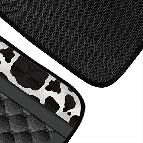 Howilath Cows Print Floor Mat for Car Rubber Anti-Slip Carpets Cushion All Weather Heavy Dust Car Floor Mats for Front & Rear-4 Piece Set - Image 5