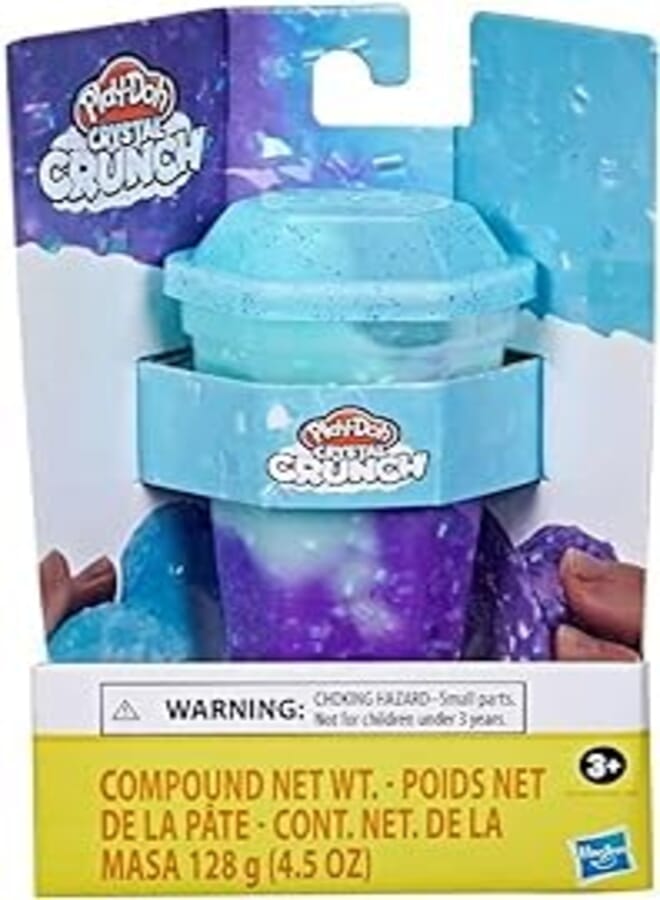 Hasbro Play-Doh Crystal Crunch Single Can Blue