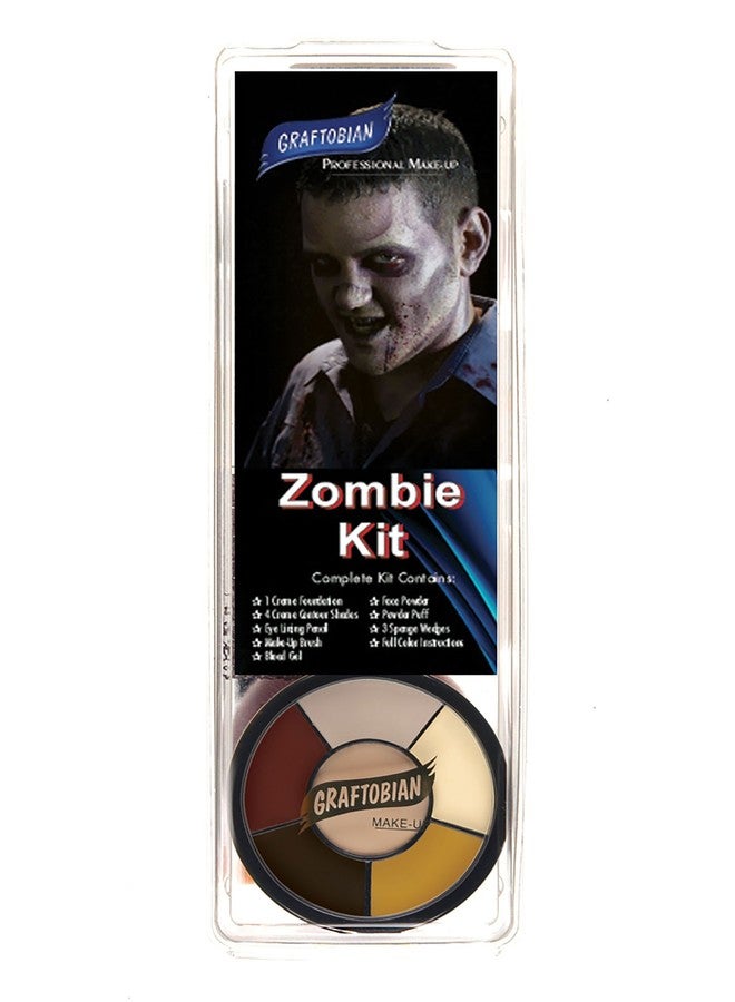 Graftobian Zombie Makeup Kit - Complete 13 piece Halloween Kit with Full Color Instructions - Image 1