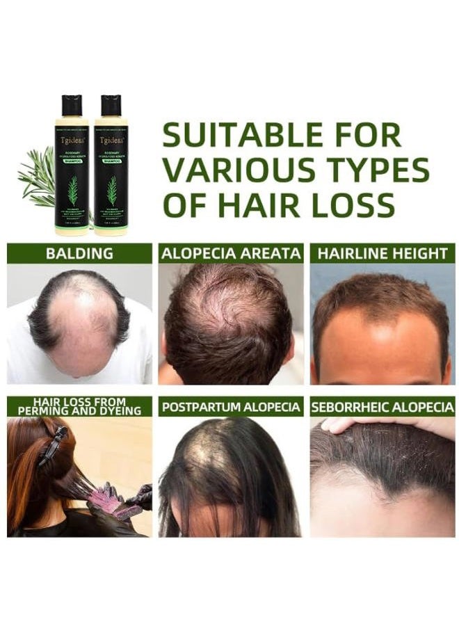 Tgideas Organic Rosemary Hair Growth Shampoo for Women and Men-Natural Thickening & Strengthening Shampoo with Hydrolyzed Keratin for Thinning Hair & Hair Loss 7.4 fl.oz - Image 4
