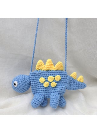 Explosions Wool Woven Cartoon Dinosaur Bag Children's Cute Crossbody Bag Crocheted Plush Finished Coin Purse-color:dinosaur Bag Blue - pzsku/ZF400CB6B8CAC3FA688CCZ/45/1745406726/b297f261-7d37-46c5-a4ae-9ecc8a5cf190