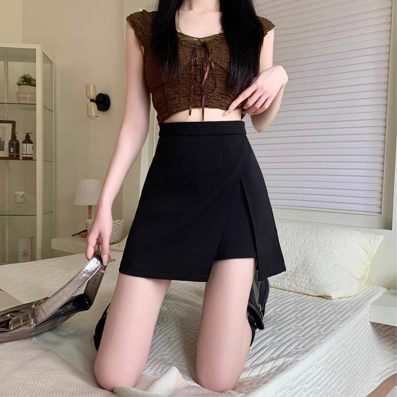 Anti-Exposure Black Skirt Black 
