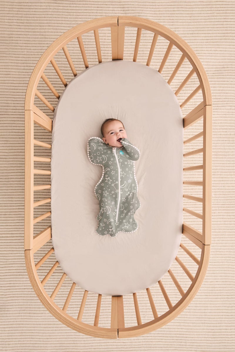 LOVE TO dream Love To Dream Swaddle UP, Baby Sleep Sack, Twin Zipper for Easy Diaper Changes, Arms UP Position, Hip-Healthy, Lightweight & Breathable, Sleeping Bag, Moderates Ideal Temperature, 1-3 M, Olive - Image 2