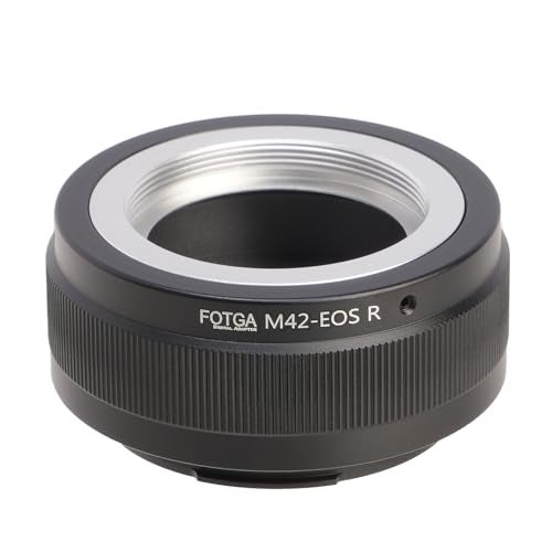 Fotga FocusFoto Lens Mount Adapter Ring for M42 Screw Lens to R3 R5 R5C R6 Mark II R7 R8 R10 R50 RP R100 Camera, Compatible with Canon EOS R Mount Mirrorless Camera - Image 2