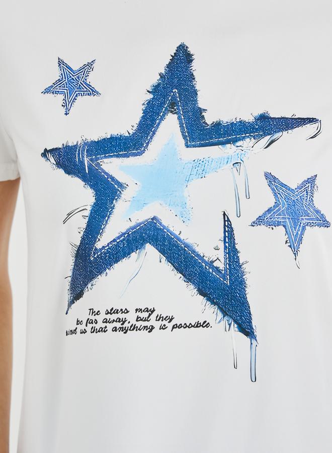 تايك تو تيشيرت قصير بطباعة جرافيك تيك تو - Image 3