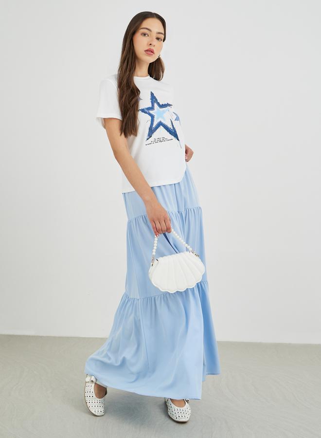 تايك تو تيشيرت قصير بطباعة جرافيك تيك تو - Image 2