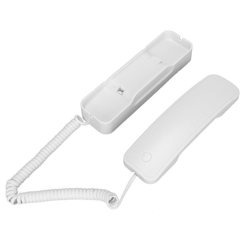 Corded Phone: ABS Durable Body, Wall Mountable Compact Design, Key Sensitive Soft Keys - Adjustable Ringtone, Flash Memory, Last Number Redial for Home, Business, Hotel Guest Rooms - Image 4