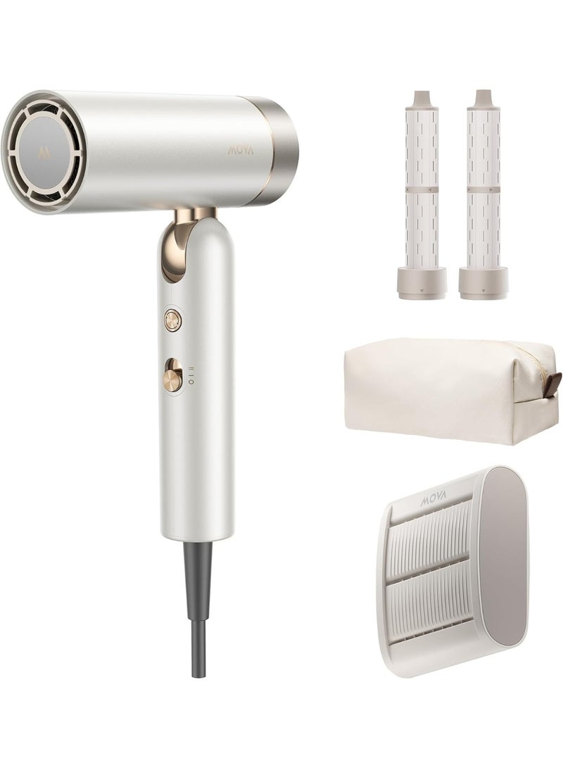 MOVA Flip 10 High-Speed Hair Dryer, 300g ultra-light body, versatile styling for curling and smoothing, fast drying, 300 million negative ions, advanced hair protecting hairdryer - Image 1