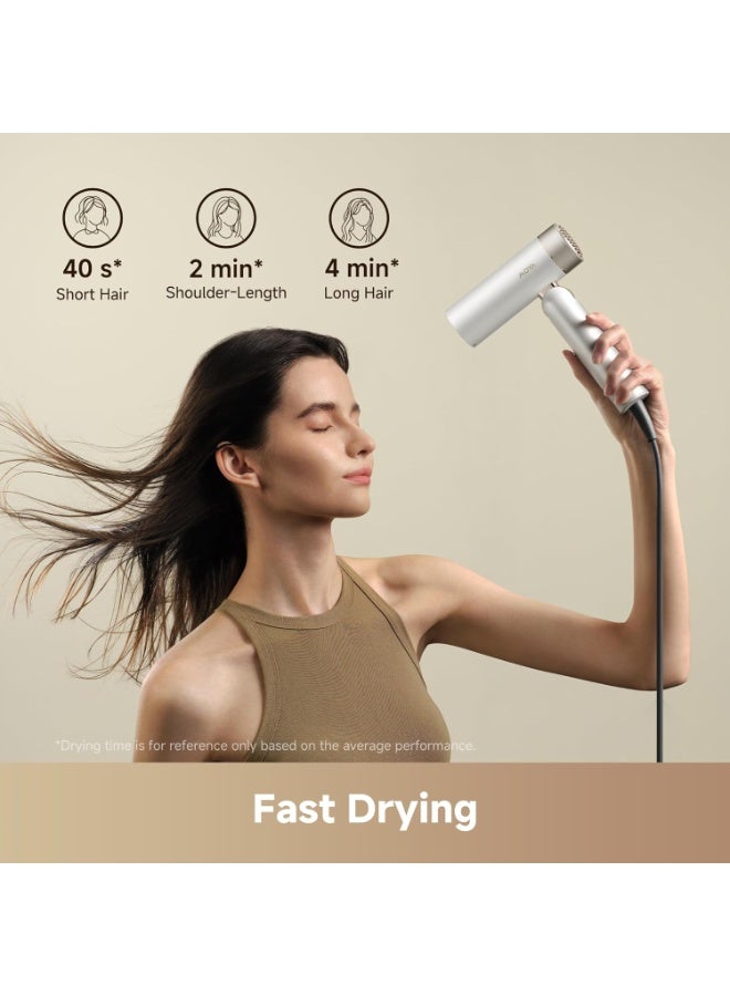 MOVA Flip 10 High-Speed Hair Dryer, 300g ultra-light body, versatile styling for curling and smoothing, fast drying, 300 million negative ions, advanced hair protecting hairdryer - Image 3