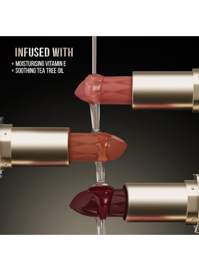 Swiss Beauty Select Crème Touch Hydrating Lipstick | With Vitamin E and Tea Tree Oil | High -shine finish | shade - Perky Peach - 4 gm - Image 4