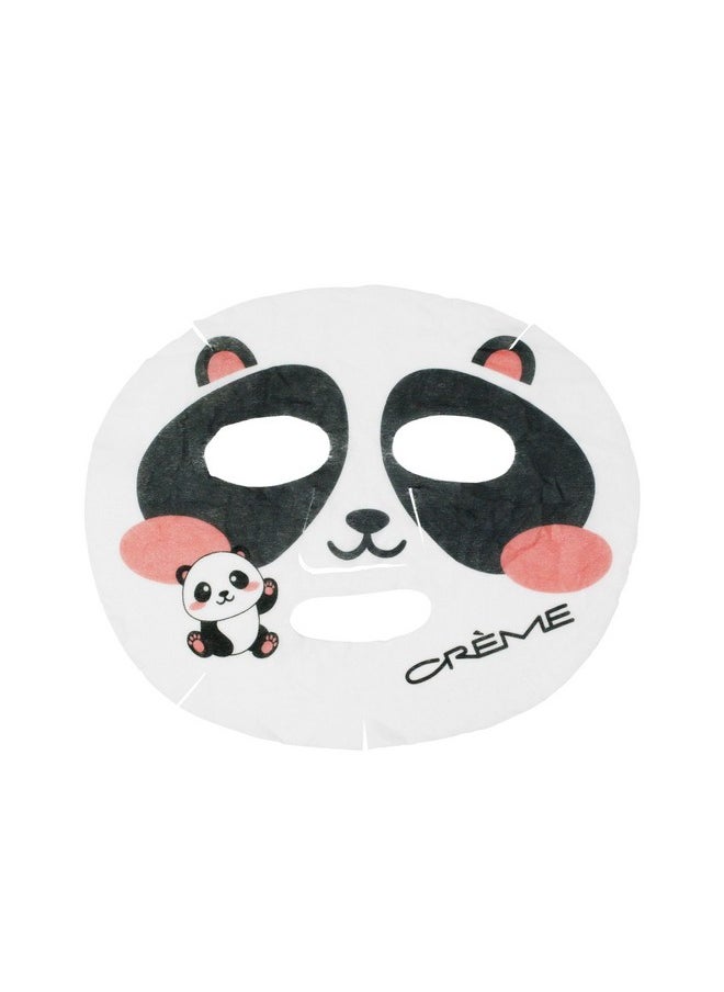 The Creme Shop Be Bright Skin! Animated Kawaii Panda Face Mask Hydrating & Luminous With Squalane & Rice Water Softens Fine Lines Tones Dark Spots Skincare Essential (3 Pack)  - Image 2