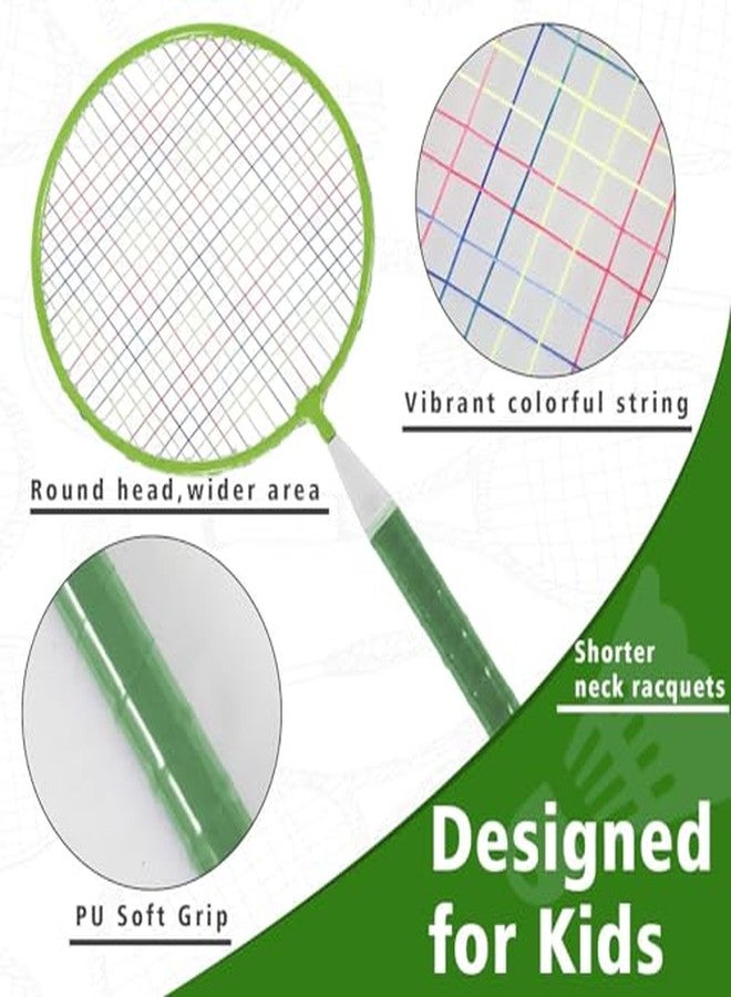 SPOCCO | Kids Badminton Set, 2 Rackets, 3 Shuttlecocks & Backpack | Nylon Alloy Badminton Racket for Kids - Baby Badminton Aluminum Toy Set for Children with Shuttlecocks and Backpack | RS-137 - Image 5