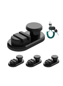 Excefore Car Dashboard Hook Holder for Key, Car Storage Clip, Multi Storage Hook, for Charging Cable, Data Cable,Earphone Cable,Bag and Mask, Phone Cord Organizer Stick on Dashboard, Hanging Hooks, Holder  - Image 1
