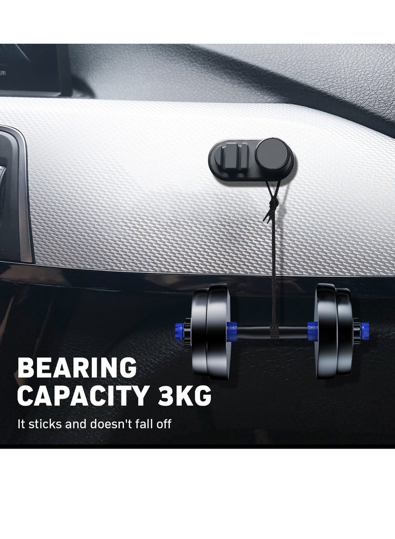 Excefore Car Dashboard Hook Holder for Key, Car Storage Clip, Multi Storage Hook, for Charging Cable, Data Cable,Earphone Cable,Bag and Mask, Phone Cord Organizer Stick on Dashboard, Hanging Hooks, Holder  - Image 5