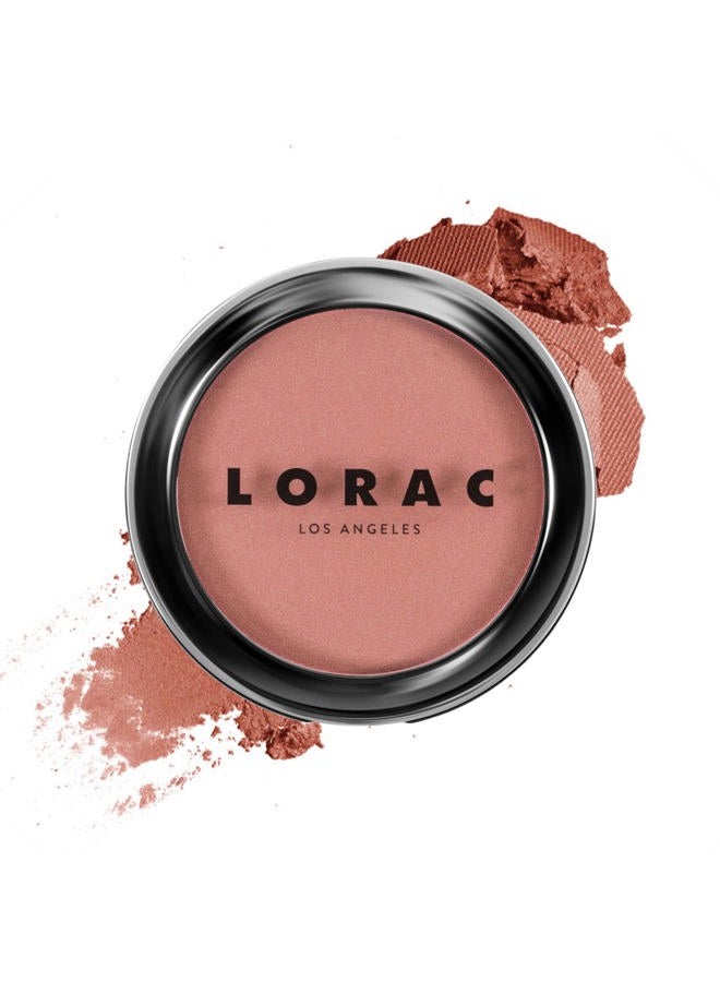 Lorac , Color Source Buildable Blush Rose, Powder Blush, Silky-Smooth, Matte and Satin Finish, Make Up Blush for a Professional Make Up, Deep Pink Shimmer Shade - Image 1