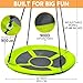 TURFEE 40 inch Saucer Swing for Tree Outdoor 900Lb Weight Capacity Swing Seat with Hanging Straps Adjustable Safe Durable AccessoriesGreen - Image 4