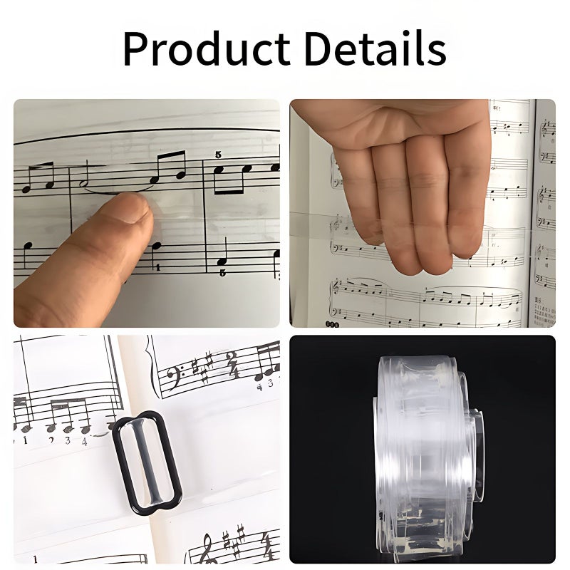 Piano Music Page Strap 0.78in Wide Flexible Easy to Use Almost Unnoticeable - Image 5