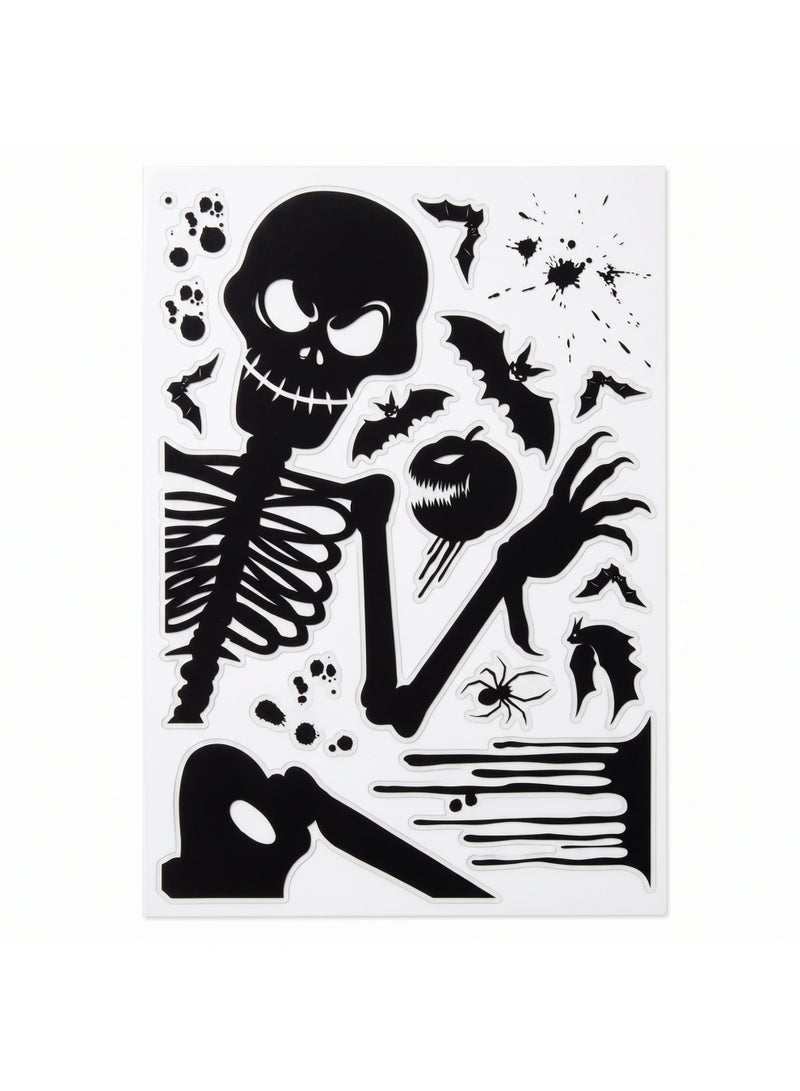 Brain Giggles Window Skeleton Sticker for Home Decoration - Image 1
