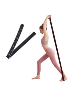 SportQ Workout Elastic Band with 8 Loops for Yoga, Physical Therapy, Dance, Fitness, Stretching Assist - Light Resistance Band for Strength and Flexibility Training  - Image 1