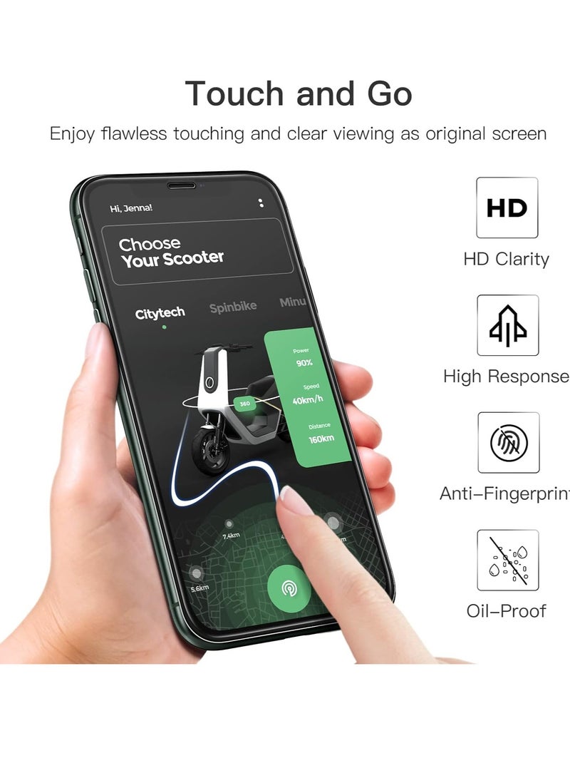 جي تيك واقي شاشة بتغطية كاملة لهاتف Iphone 11 Pro Max Iphone Xs Max 6.5 بوصة ذو حافة سوداء من الزجاج المقسى مع حافظة أدوات سهلة التركيب صديقة للبيئة عالية الدقة 3 عبوات - Image 5