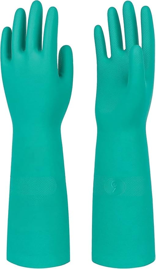Veltrix Rubber Latex NonSlip Household Kitchen Gloves Large Size For Laundry Dishwashing Gardening ScrubbingCleaning or light Industrial purpose