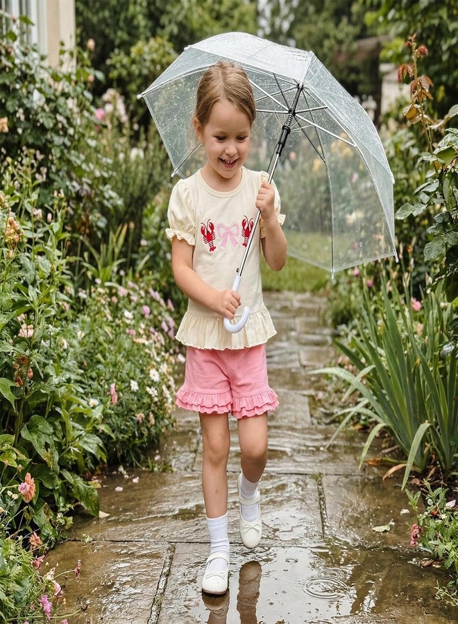 SAYOO Baby Girls Matching Sister Outfit Funny Crawfish Boil Letter Print Tassel T-shirt Crayfish Bloomer Shorts/Flared Pant (Red Bloomer, 12-18 Months) - Image 3