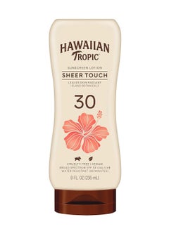 Hawaiian Tropic Hawaiian Tropic Sheer Touch Ultra Radiance Lotion Sunscreen SPF 30, 8oz | Hawaiian Tropic Sunscreen SPF 30, Sunblock, Broad Spectrum Sunscreen, Oxybenzone Free Sunscreen, Body Sunscreen, 8oz  - Image 1