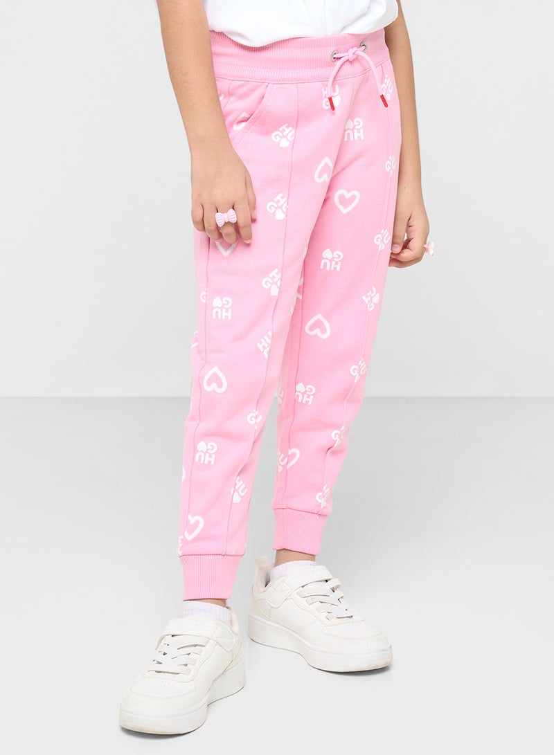 HUGO Kids Logo Aop Sweatpants  - Image 1