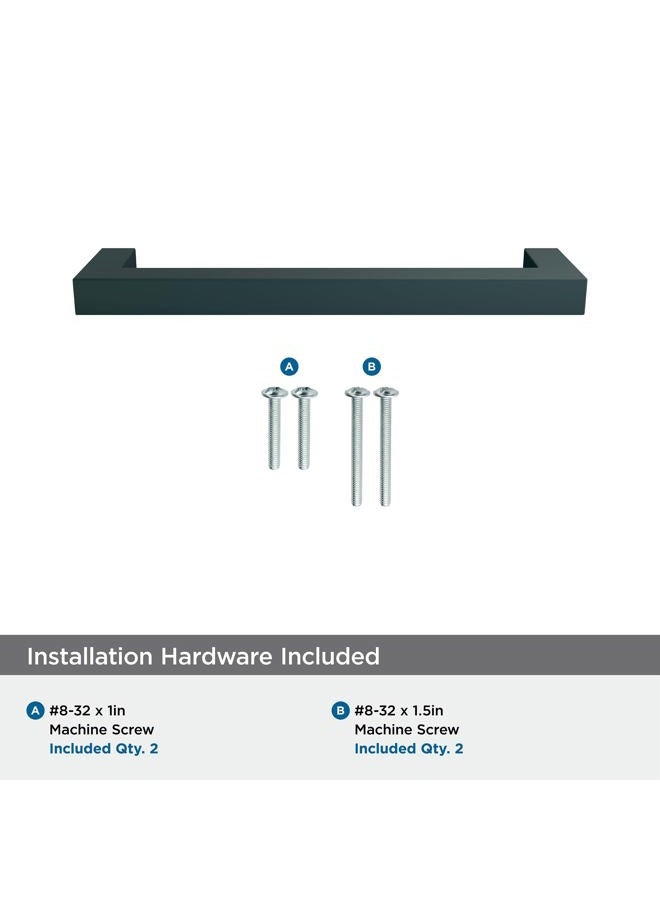 Amerock Cabinet Pull | Matte Black | 5-1/16 inch (128 mm) Center-to-Center | Monument | 1 Pack | Drawer Pull | Drawer Handle | Cabinet Hardware - Image 5