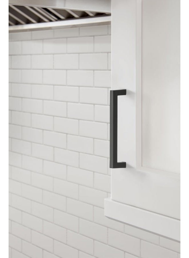 Amerock Cabinet Pull | Matte Black | 5-1/16 inch (128 mm) Center-to-Center | Monument | 1 Pack | Drawer Pull | Drawer Handle | Cabinet Hardware - Image 2