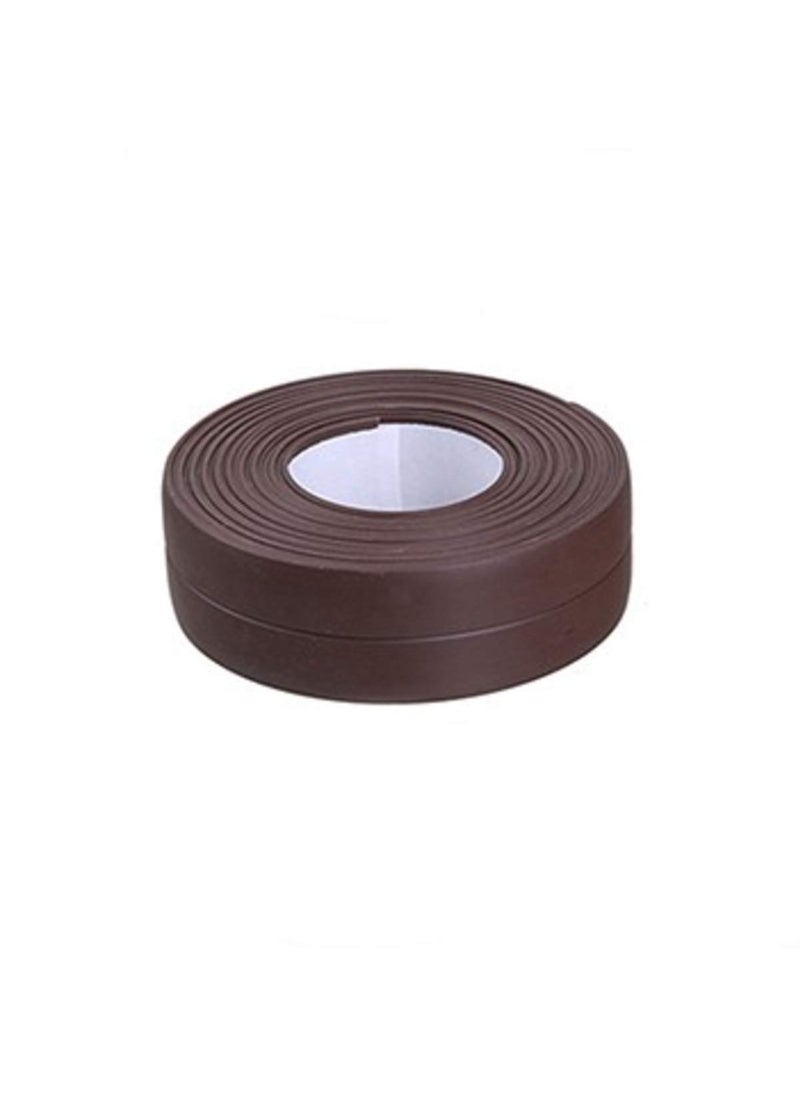 pepplo pepplo Caulk StripTub Caulking Tape PVC SelfAdhesive Waterproof Sealing Tape for Kitchen Sink Toilet Bathroom Shower and Bathtub Floor Wall Edge Protector Brown Set of 1PCS  - Image 1
